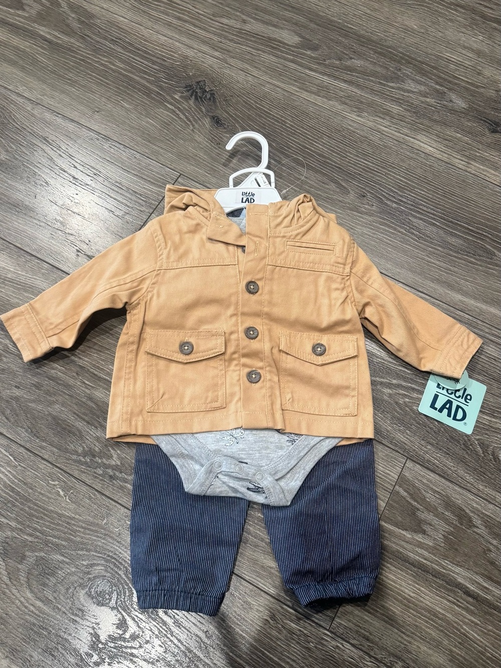 NWT Tan Kids' Hooded Blazer Jacket - Little Lad